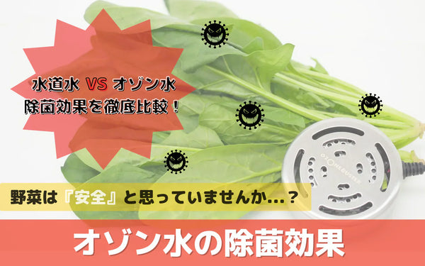 オゾン水で野菜を洗うと汚れはどう変わる？水道水との比較検証データ