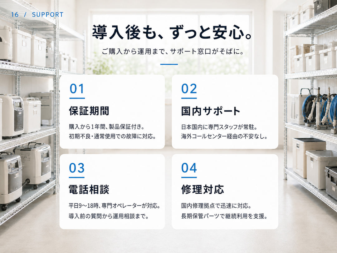 導入後もずっと安心なサポート